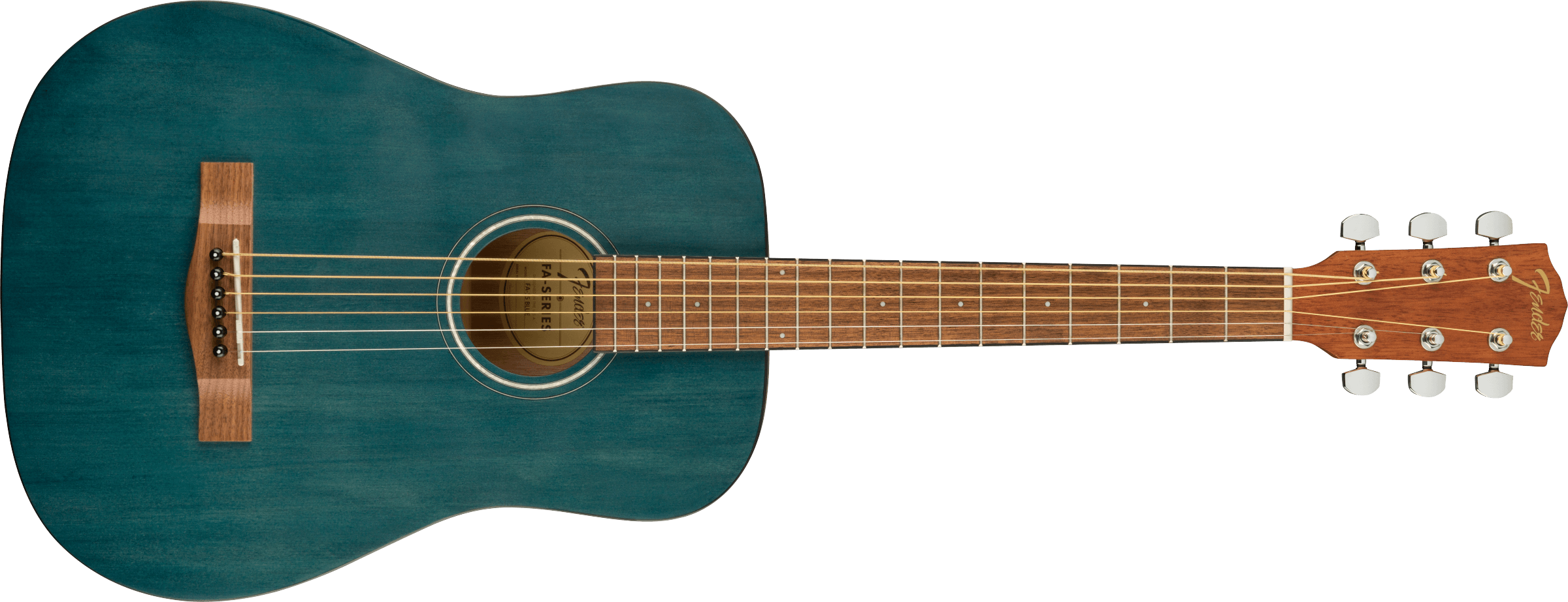 Image of Fender F-15 Steel String 3/4 Acoustic Guitar Blue with Gig Bag